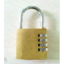 40mm Brass Combination Lock Padlock 4 Dials Code Lock (110406)